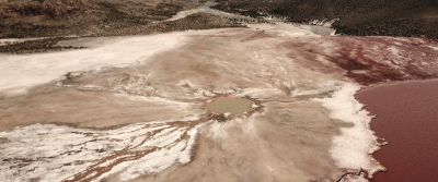 film still showing landscapes where copper is extracted